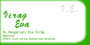 virag eva business card