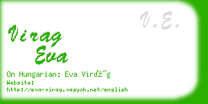 virag eva business card